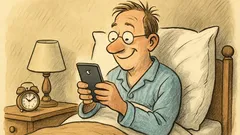 Witz: Facebook am Morgen vertreibt...