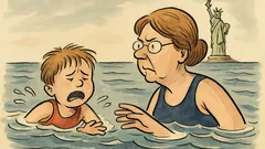 Witz: „Mutti, ich will nicht nach Amerika!“