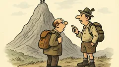 Witz: Ist das der Berg, auf den...