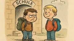 Witz: Du Gute-Nacht-Kuss-von-der-Mama-Abholer, du!