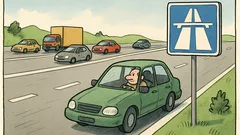 Witz: Auf der Autobahn fährt ein Rechtsfahrer...