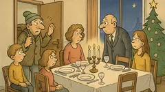 Witz: Heiligabend klopft ein müder Wanderer