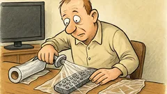 Witz: Kennst du den Fernbedienung-in-Folie-Packer?