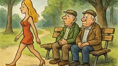 Witz: Zwei Rentner auf der Parkbank