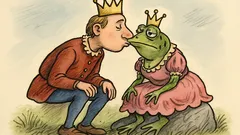 Witz: Im Märchen heiratest du eine Kröte...