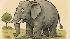 Witz: Warum ist der Elefant grau?