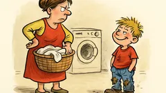 Witz: Mama fragt den kleinen Rowdy…