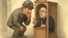 Witz: Ein Bergmann geht zur Beichte