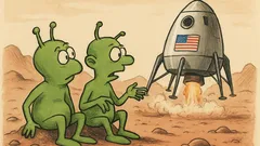 Witz: Zwei Marsianer sitzen zusammen