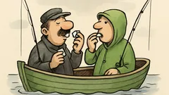 Witz: Grün-weiße Fishermans-Esser