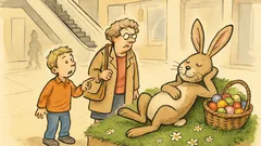 Witz: Klaus erwischt Mutti beim Ostereierfärben