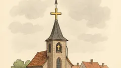 Witz: Warum braucht der Kirchturm einen Blitzableiter?