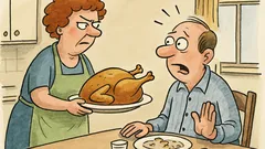 Witz: Jadźka, immer nur Hähnchen zum Mittag?