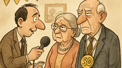 Anekdote: Ein Journalist fragt ein Ehepaar