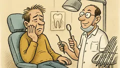 Witz: Womit fangen Zahnschmerzen an?