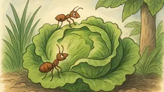 Witz: Was machen zwei Ameisen im Kopfsalat?