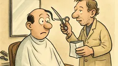 Witz: Friseur fragt: „Stirnlocke behalten?“