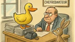 Witz: Häschen fragt nach der Zeitungsente