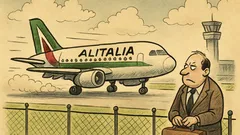 Witz: Alitalia verspätet sich schon beim Start