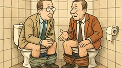 Witz: Zwei Kollegen auf der Toilette...