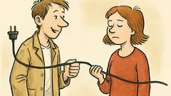 Witz: Peter sagt: Halt mal den Draht!