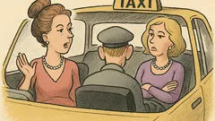 Witz: Zwei vornehme Damen steigen ins Taxi