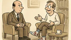Witz: Einer trägt Comic-Socken zum Vorstellungsgespräch...