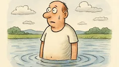 Witz: Was sagt ein Mann im Wasser?