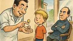 Witz: Ein Junge kommt zum Friseur