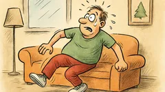 Witz: Ich dreh mich auf der Couch