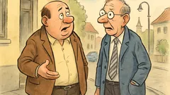 Witz: Herr Huber spricht mit Maier