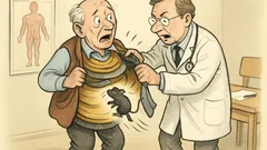 Witz: Das alte Faktotum klagt beim Arzt