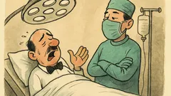 Witz: Der Kellner liegt im OP...