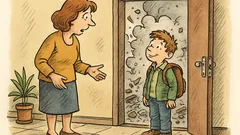 Witz: Die Mutter fragt ihren Sohn