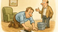 Witz: Egon liegt auf den Knien