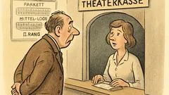 Witz: Müller an der Theaterkasse...