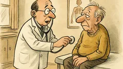 Witz: Herr Doktor, drei Tage vor dem Ersten...