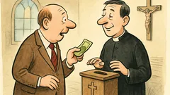 Witz: Herr Pfarrer, komme ich in den Himmel?