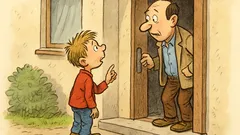 Witz: Der kleine Jasiu klopft beim Nachbarn