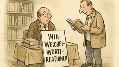 Witz: Ein Zeithaber liest Weichei-Wortkreationen...